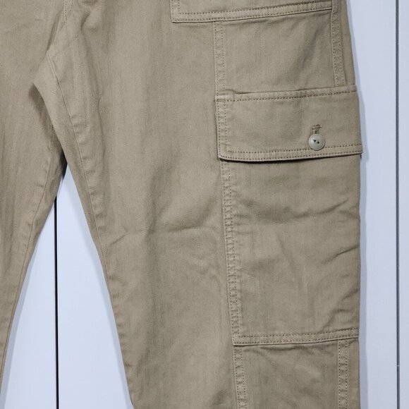 Madewell 90's straight Cargo Women's Pants Size 31 Khaki Pockets High Rise - Picture 4 of 9